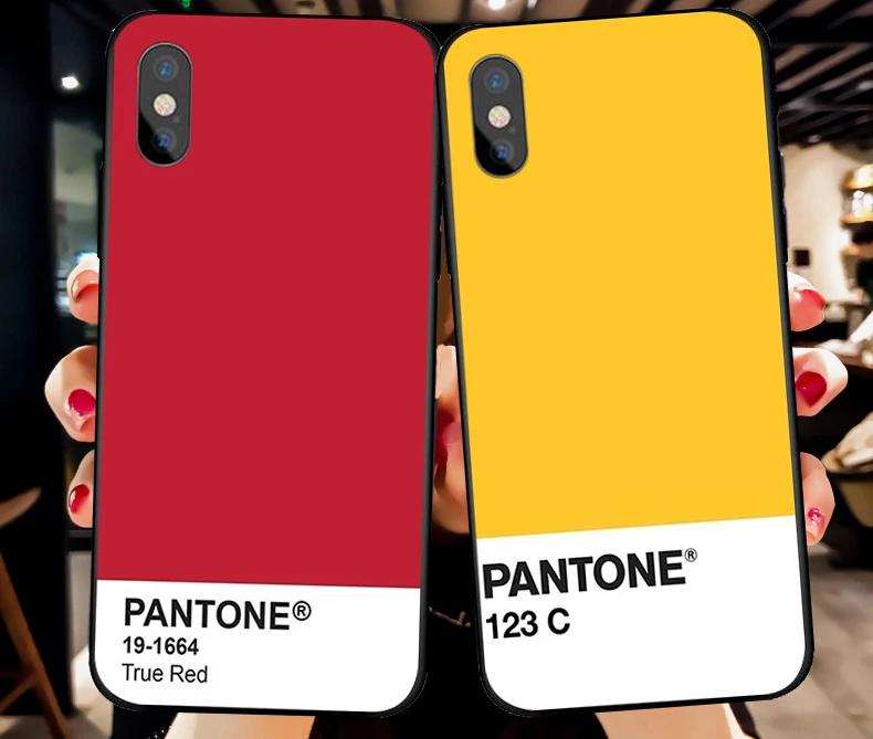 Мягкий силиконовый чехол Caliente Pantone для iPhone X XS Max XR 6 6S 7 8 Plus 5 чехол для samsung s 6 s 7 s8 s9 plus