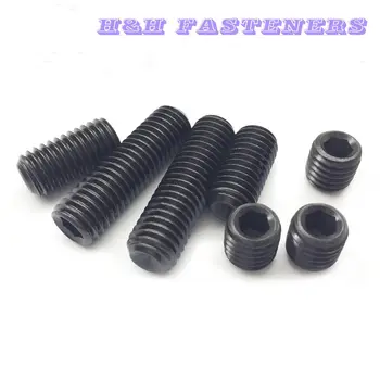 

#6-32 UNC Cup Point Set Screws Hex Socket Grub Screws Alloy Steel PK100