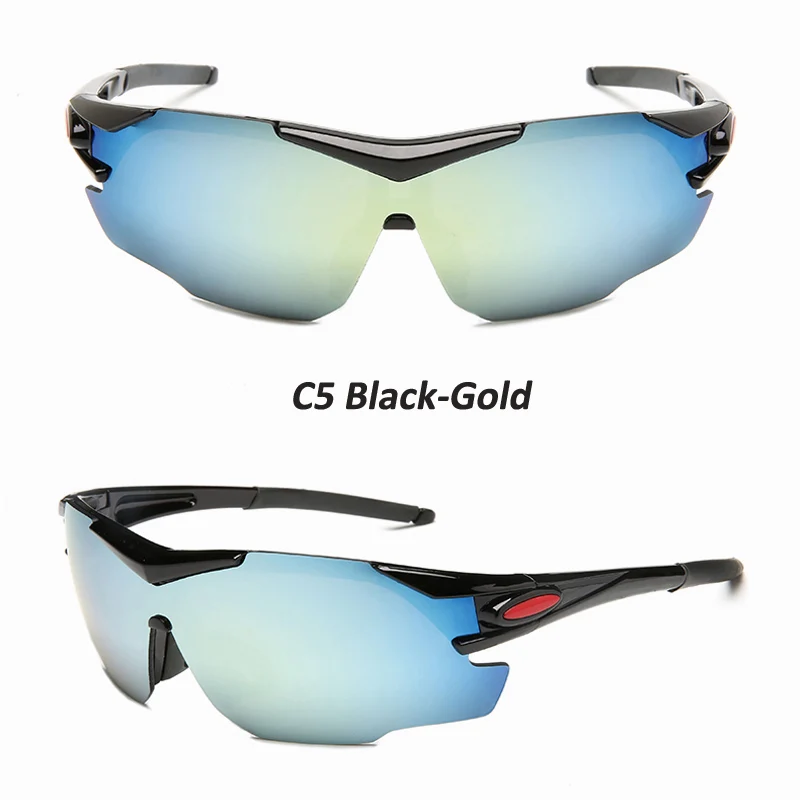 Новинка, дизайнерские уличные спортивные велосипедные солнцезащитные очки для мужчин и женщин, велосипедные очки, ветрозащитные UV400 очки, велосипедные солнцезащитные очки - Цвет: C5