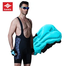 SANTIC мужские велосипедные шорты горные MTB летние велосипедные Ciclismo мягкие лайкры нагрудник короткие спортивные весенние велосипедные сетчатые нагрудники