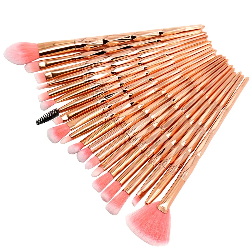 SinSo 12/20 Pcs Professional Makeup Brushes Set Unicorn Diamond Make Up Brushes Tools Foundation Eye Cosmetics Makeup Brush Kit