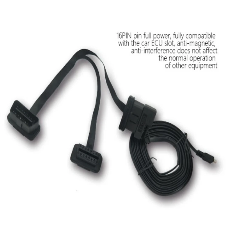 Удлинительный кабель OBD разъем OBD2 1 2 16 штырьков штекер двойной y образный разрез
