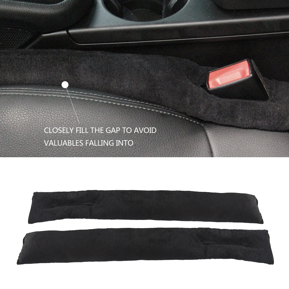 

2 pcs Car Seat Gap Leak Proof Filler Soft Pad Drop Stop Holster Blocker Anti-Dropping Holster