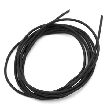 

3x10M Black Round Rubber Cord Charms Jewelry 1.5mm Dia.