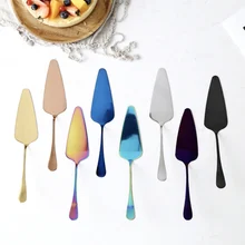 Лопатка для торта из нержавеющей стали прочный нож для торта ко дню рождения титановый розовый Золотой яркий черный Высококачественный инструмент для выпечки для кухни