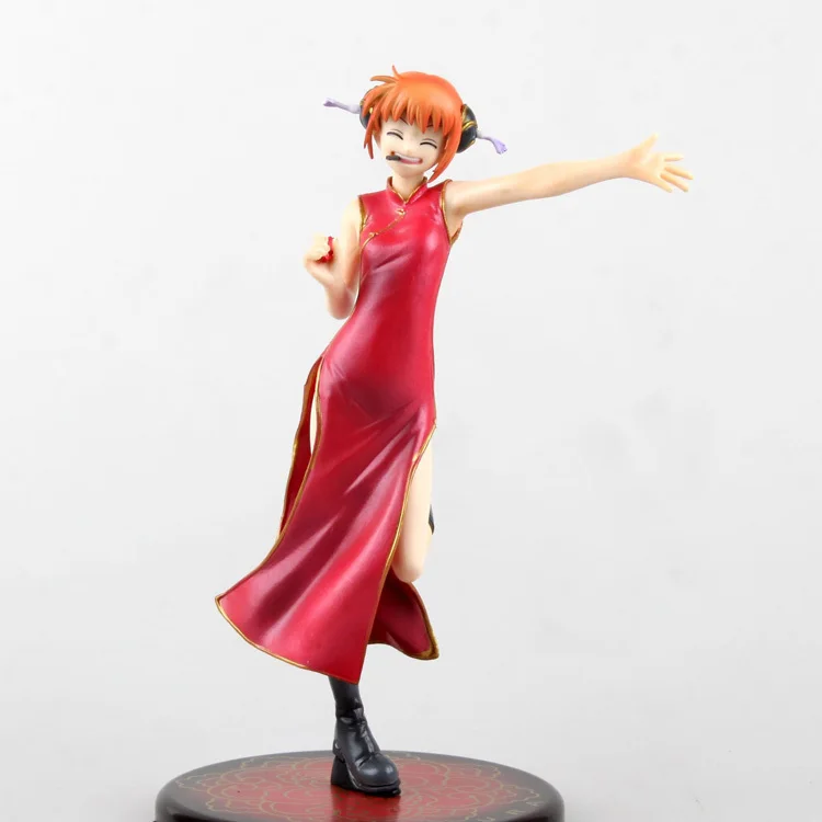 Новый аниме гинтама Серебряная душа Kagura Leader Cheongsam Umbrella G.E.M. Megahouse 22 см фигурка|action