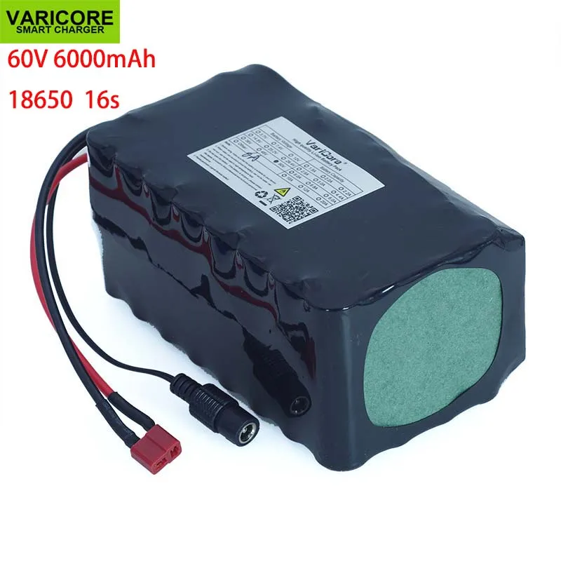 

60V 16S2P 6Ah 18650 Li-ion Battery Pack 67.2V 6000mAh Ebike Electric bicycle Scooter with 20A discharge BMS 1000Watt