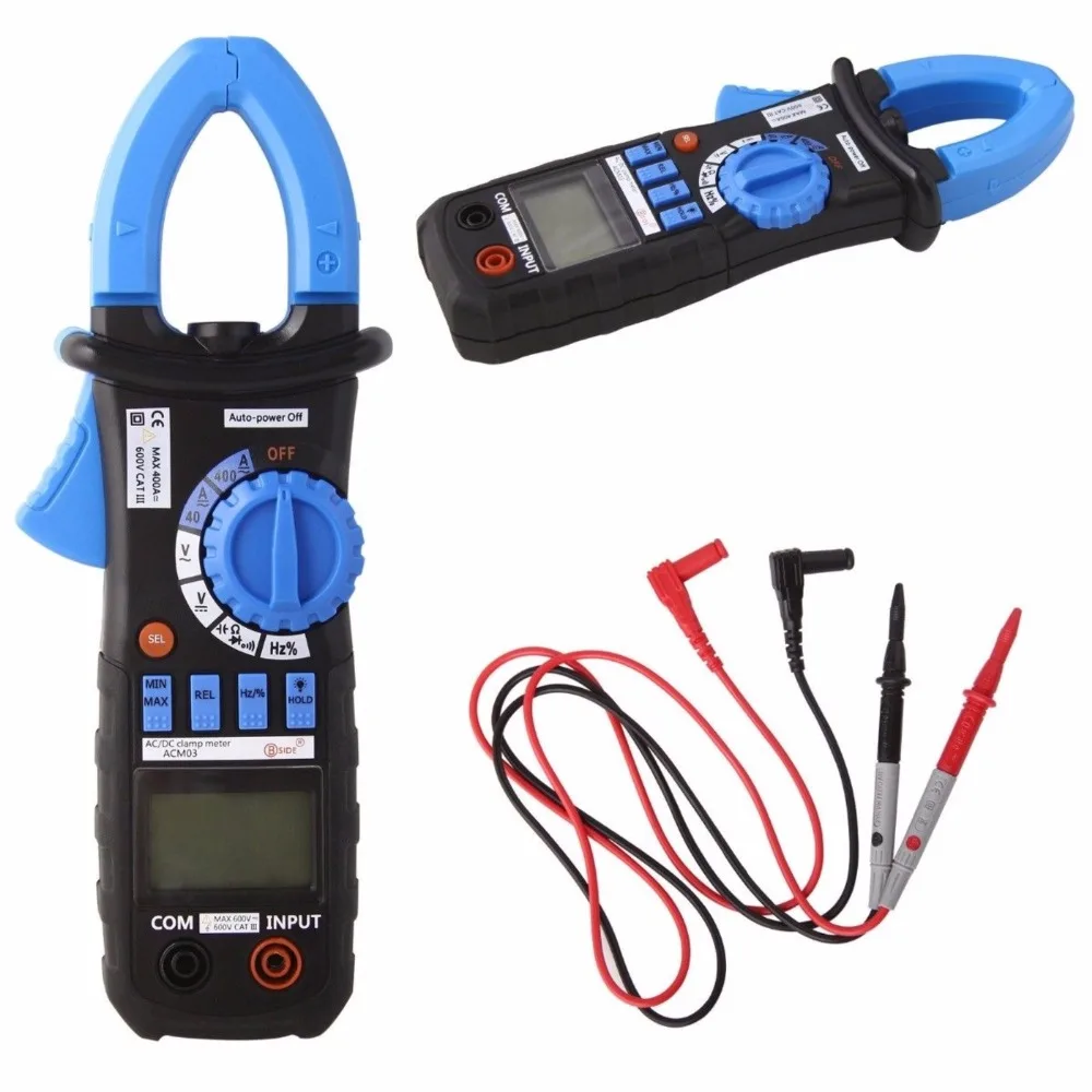 

2019 New Digital Multimeter Amper Clamp Meter MS2108A Current Clamp Pincers AC/DC Current Voltage Capacitor Resistance Tester