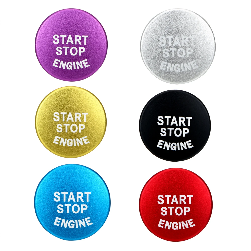 Замена крышки автомобиля наклейки для BMW интерьерные аксессуары старт стильная кнопка Зажигания для автомобиля переключатель украшения Стоп ключ аксессуары