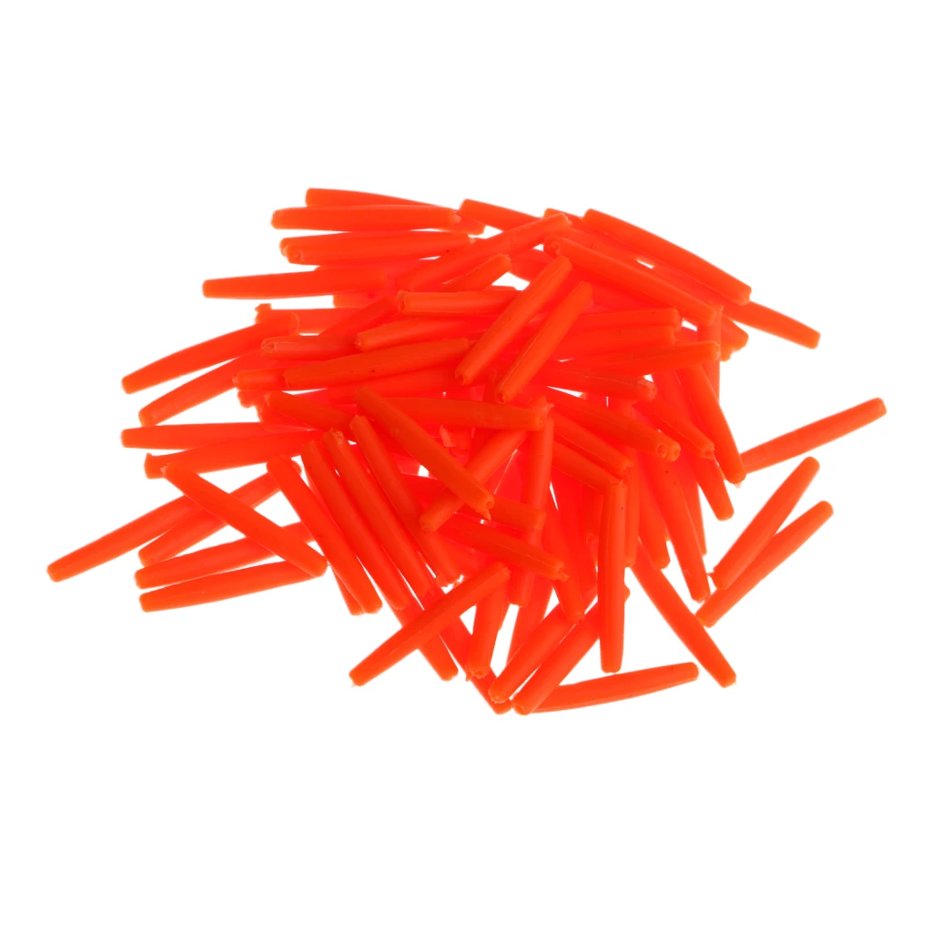 100 Pieces Bright Colors Cylinder Strike Indicator Fly Fishing Floats Bobbers Small And Exquisite Easy To Carry