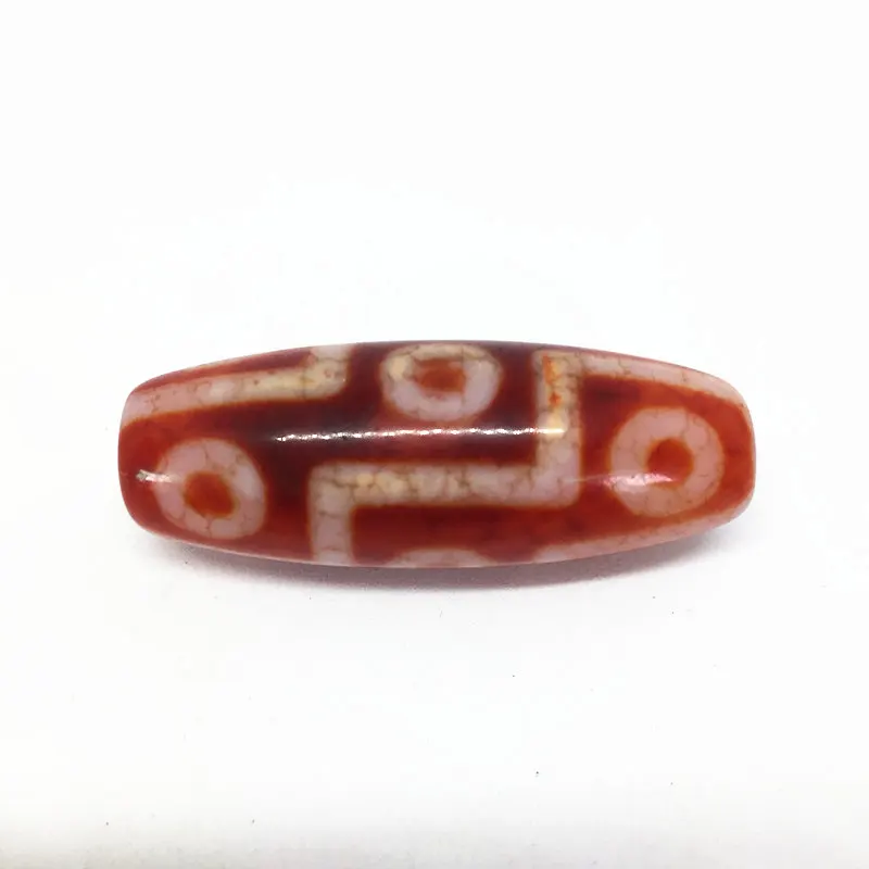 AAA Grade Tibet Beads Red Natural Agate 9 Eyes 14mm*38mm Pendant Powerful Amulet Tibetan Dzi DIY Jewelry Stone | Украшения и