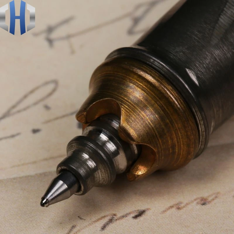 Spiral Tactical Pen Titanium Alloy Brass Decomposition Portable Writing Self-defense Broken Window Multi-function Bolt EDC