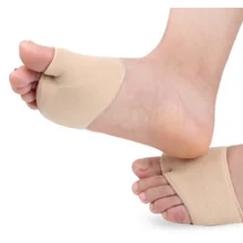 Мяч для ног гель рукав болезненные плюсневой головки Мортон neuromas атрофия подушечка плоский сплав стопы давление рельеф мозоли Уход за ногами