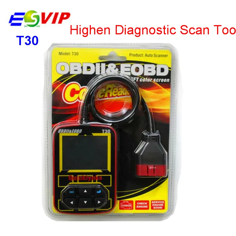 5pcs High Quality OBDII EOBD JOBD T30 Highen Diagnostic Scan Tool Auto Code Reader Tool
