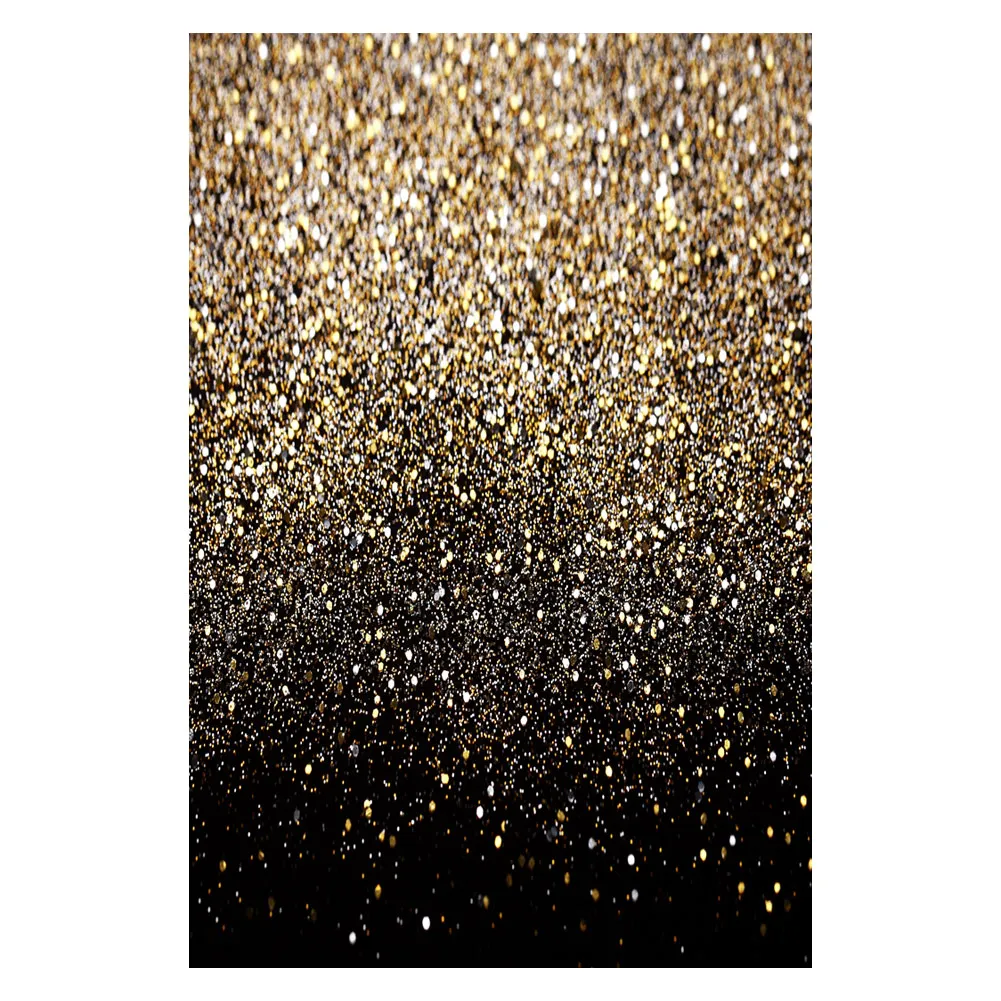 

150*210cm photographic background Vinyl Party Glitter Black Gold Dot Photo Studio Backdrop Photography Party Background