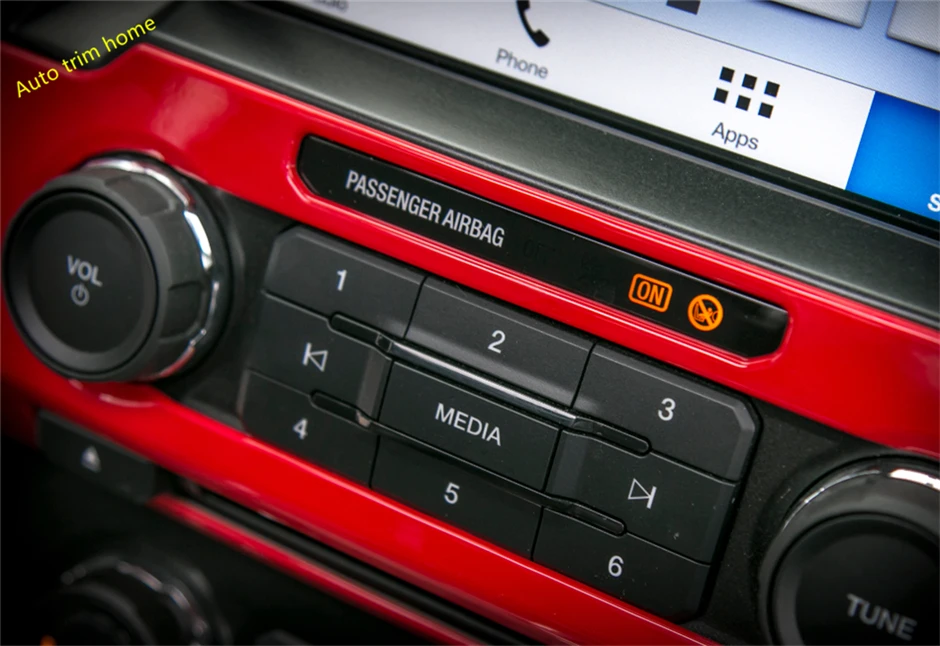 Для Ford F150 ABS Центральная Регулировка громкости кнопка переключения Панель рамка Крышка отделка 1 шт