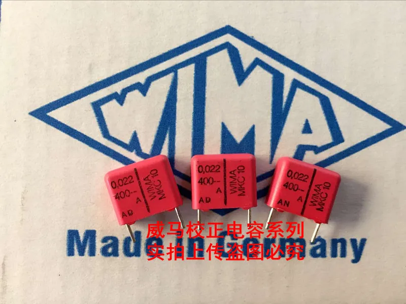 

2020 hot sale 10pcs/20pcs German capacitor WIMA MKC10 400V 0.022UF 400V 223 22nf P: 10mm Audio capacitor free shipping