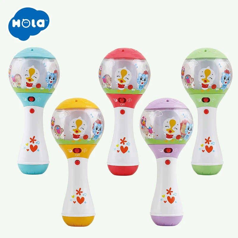 HUILE TOYS 3125 Baby Musical Rattle Handbells Baby Hand Bells Toy For 0-12 Months Newborns Early Educational Toys for Children