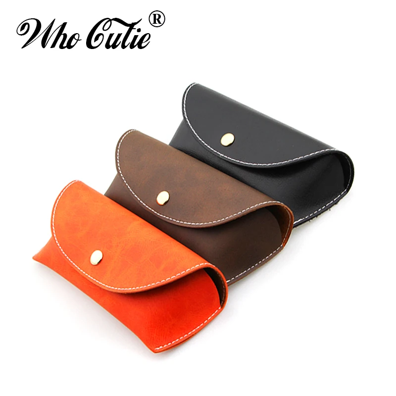 

WHO CUTIE 2017 Durable PU Leather Professional Glasses Case Vintage Sunglasses Eyeglasses Eyewear Storage Holder Retro Box Bag