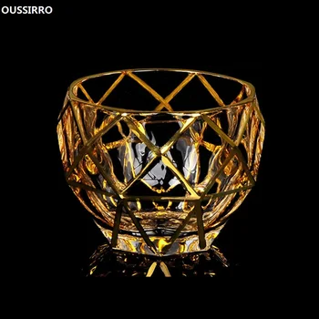 

OUSSIRRO Hot Sale Big Whiskey Wine Glass Lead-free Crystal Cups High Capacity Beer Glass Wine Cup Bar Hotel Drinkware