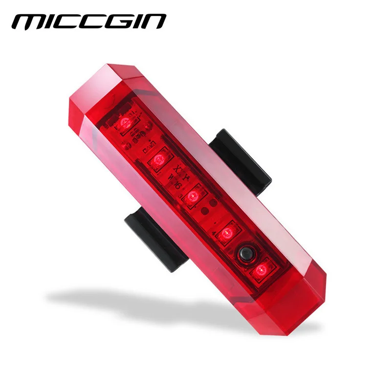 

MICCGIN Bicycle Taillight 20LM Waterproof USB Rechargeable Mountain Bike Safety Warning Rear Light Riding Accessories