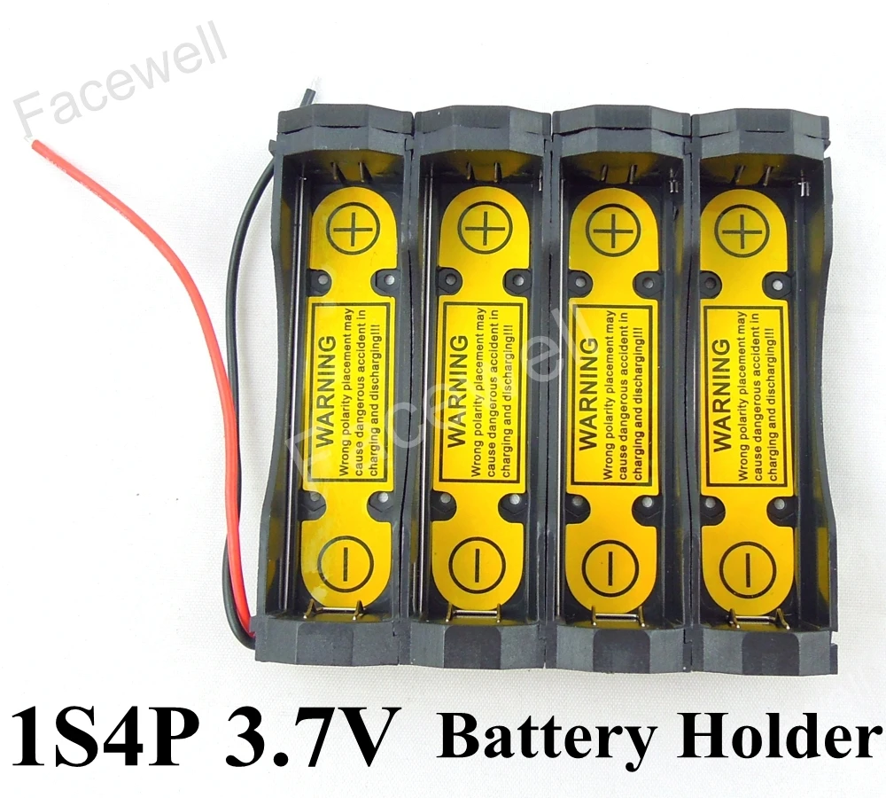 Buy 2pcs 18650 4 battery holder Case for Li ion