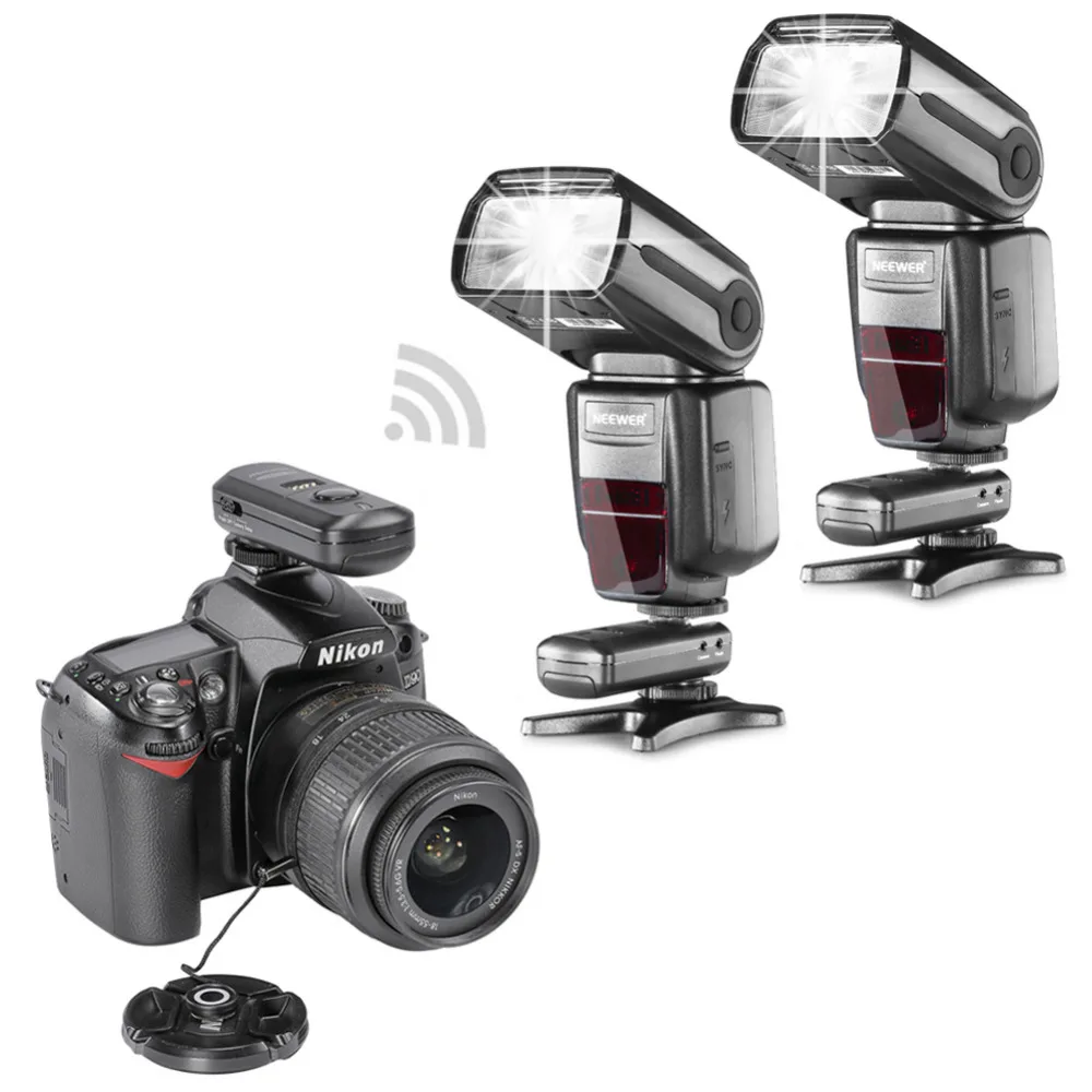 Комплект ведомой вспышки Neewer NW565EX I TTL для камеры Nikon DSLR включает: вспышку +