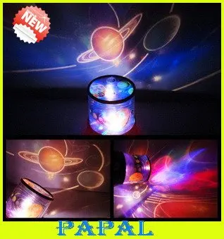 free shipping solar system nine planets projector lamp led solar system night light projector