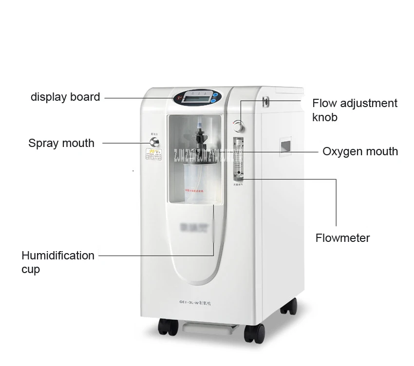 Очистители воздуха Распыления Медицинский 3L литровый бытовой кислорода ингалятор дома кислородный аппарат 1-5L/min беременных женщин