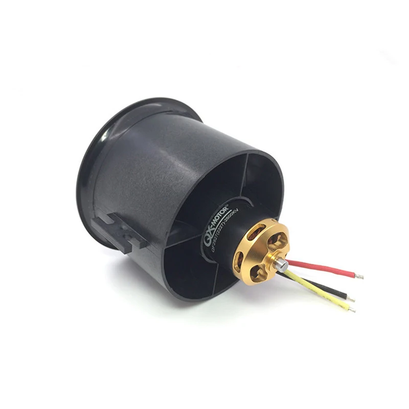 QX-Motor 70mm EDF Ducted Fan Set 12 Blades with 4s Motor QF2827 2600KV Brushless Outrunner Motor for RC Jet AirPlane X4