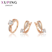 Xuping, Модные Ювелирные наборы, романтические, фантастические, очаровательные, женские наборы, розовое золото, цвет, покрытые, ювелирные изделия, подарки матери, S96.6-64984