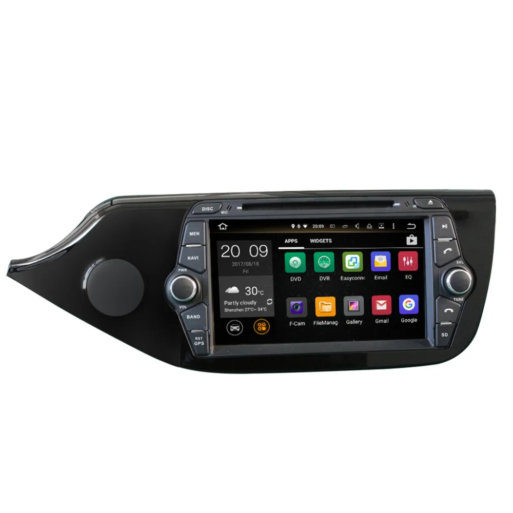 Cheap 8 Inch 4GB RAM Android 8.0 Octa Core Car GPS Navigation Auto Radio Stereo For Kia Ceed 2012- CD DVD Multimedia Player Head Unit 2