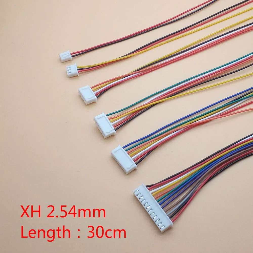 Buchse Neu JST XH kompatibles Kabel 2.54 Micro Mini Stecker 2,54mm 2pin 26AWG 