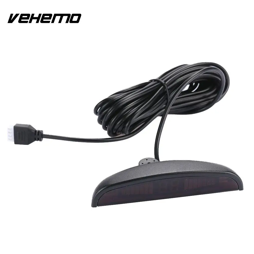 VEHEMO 12 V pantalla LED de seguridad para coche Sensor de aparcamiento de Radar reverso para automóvil