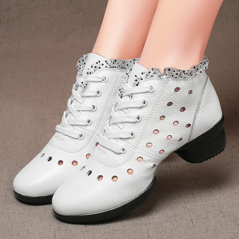 

2019 New Genuine Leather White Shoe Women Fashion Brand Platform Sneaker Lady Autumn Footwear Breathable Chaussure Femme