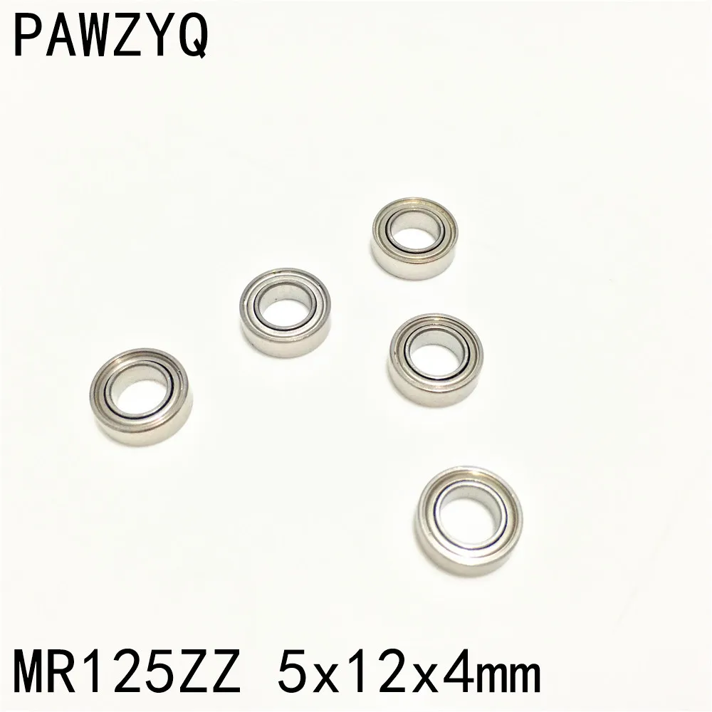10 шт. MR125ZZ MR125 2Z 5x12x4 мм радиальный шарикоподшипник металлический экранированный