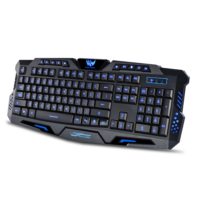 

Wired Triple Color Backlit Illuminate Gaming Keyboard Gamer Backlight LED USB for Computer Desktop PC