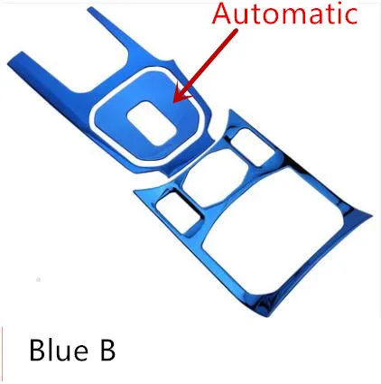 3 шт./компл. Нержавеющая сталь чашка для хранения/Шестерни/Переключение Панель декоративная рамка для Защитные чехлы для сидений, сшитые специально для Great Wall Haval H6 AA020 - Название цвета: Automatic Blue