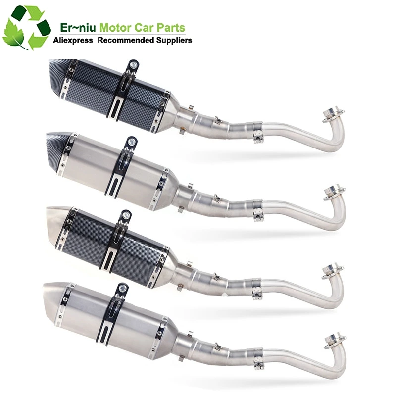 

Carbon Fiber Exhaust Muffler Escape And Middle Link Pipe Full System Slip On For yamaha XMAX300 X MAX300 XMAX300 2017-2018