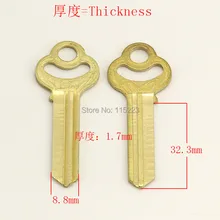 A029 слесарный keymother латунь дом дверь с отверстием заготовки ключей ключи 25 шт./лот