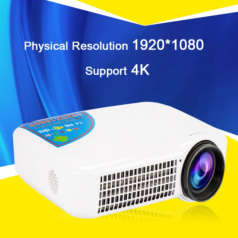 1920 1080p 4K android OS Wifi Bluetooth 1080P HD Home Theater digital 3D HDMI LED Projector