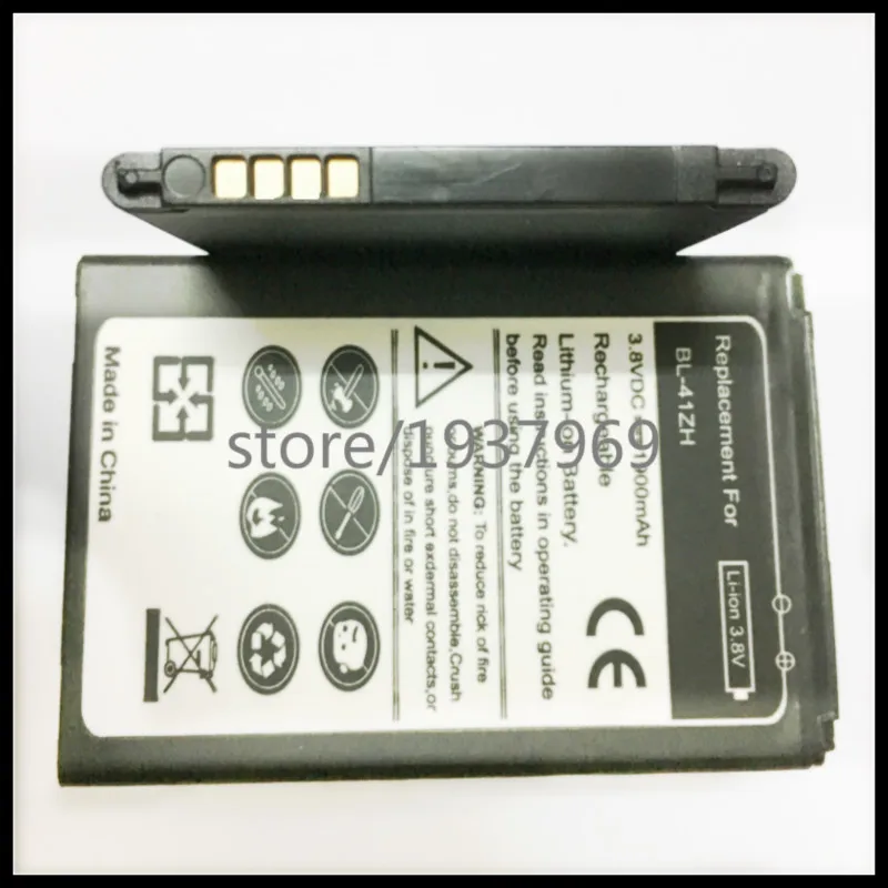 

Lowest! Battery BL-41ZH REPLACEMENT Li-ion BATTERY For LG Leon L50 C40 H345 MS345 D213N battery 41ZH