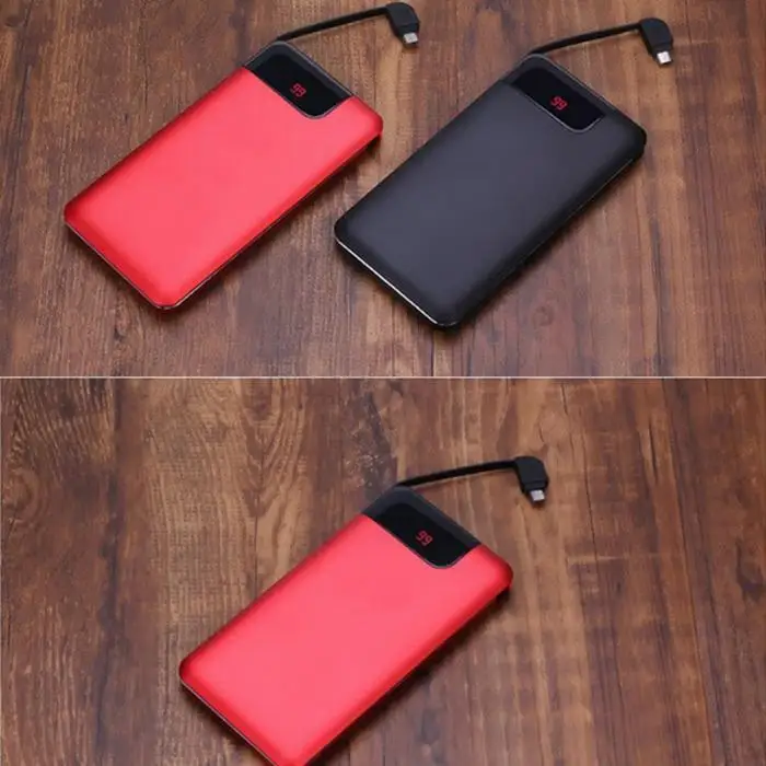 20000mAh Large Capacity Quick Charger Poverbank Output Power Bank Portable Charger External Battery For Xiaomi MI iPhone X Note