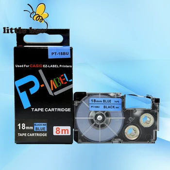 

Free shipping 5Pcs compatible Black on Blue XR-18BU1 18mm label tapes for EZ label printers