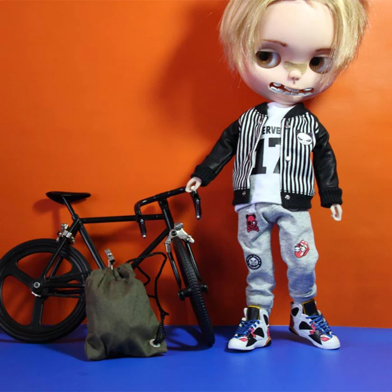 Модная одежда Blyth Doll, 1 комплект пальто с пандой белая футболка и штаны спортивный костюм для кукол Blyth Azone 1/6 BJD