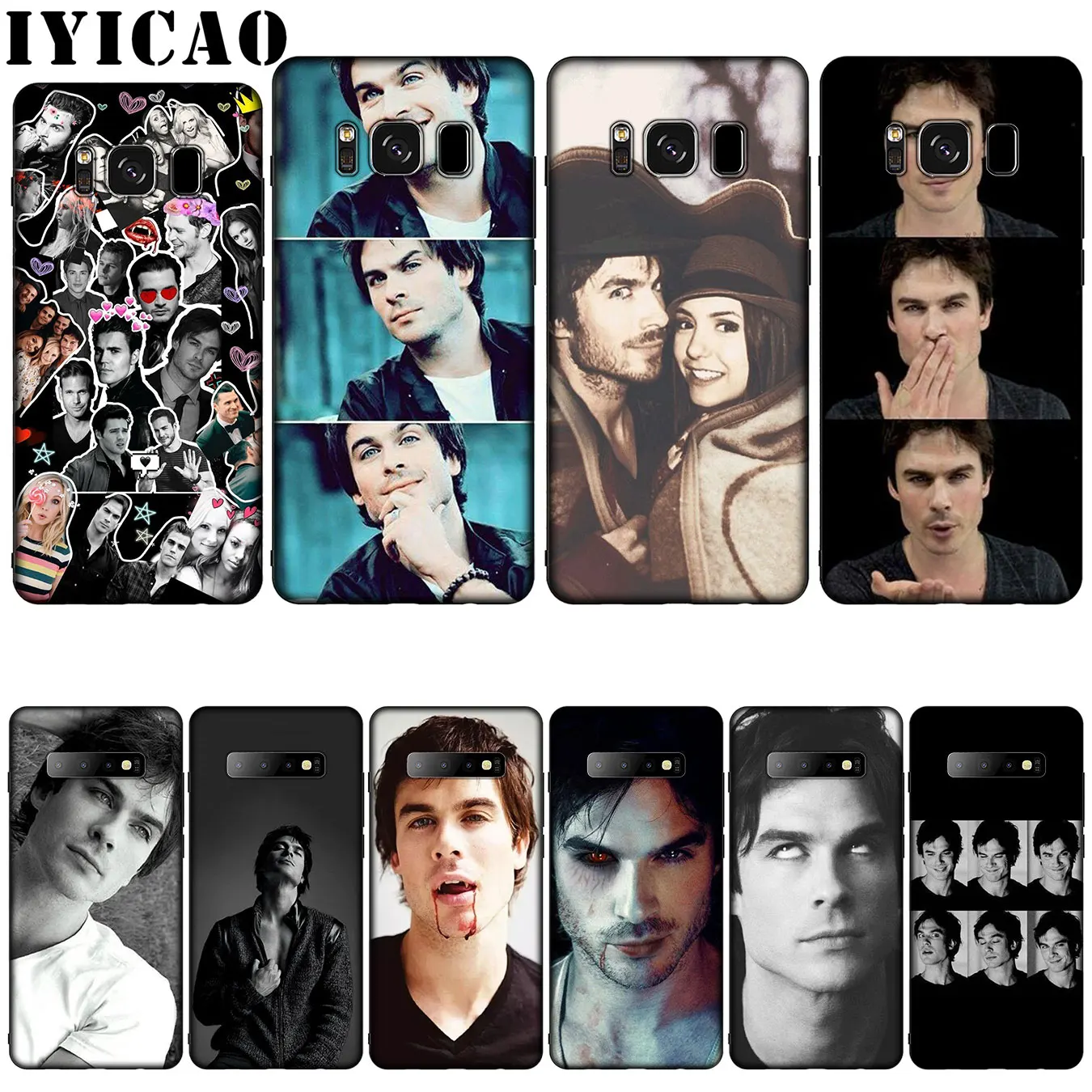 

IYICAO Vampire Diaries Ian Somerhalder Silicone Soft Phone Case for Samsung Galaxy S10 S9 S8 Plus S6 S7 Edge S10e E Cover