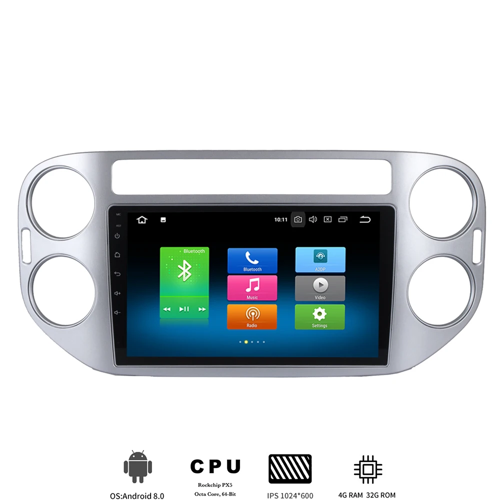 Flash Deal 9" ips Android 8.0 Car radio for Volkswagen VW Tiguan 2010-2015 Multimedia player with Octa core 4GB+32GB Auto Stereo Wifi BT 0