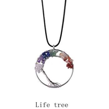 Natural 7 Chimera Life Tree Yoga Necklace Pendant Buddha Open Wisdom Guardian Healthy Woman Fashion Jewelery pearl cage pendant