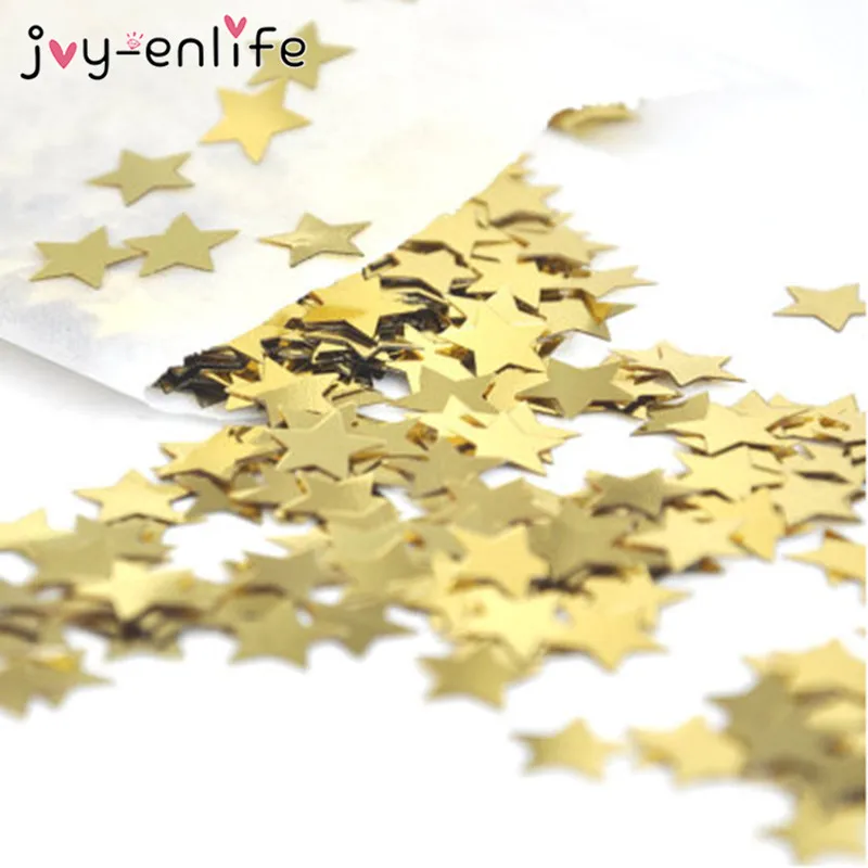 

JOY-ENLIFE 1000 pcs/pack 5 Styles Multi-Color Sparkling Hollow Heart Wedding Party Confetti Table Decoration Decorative Supplies