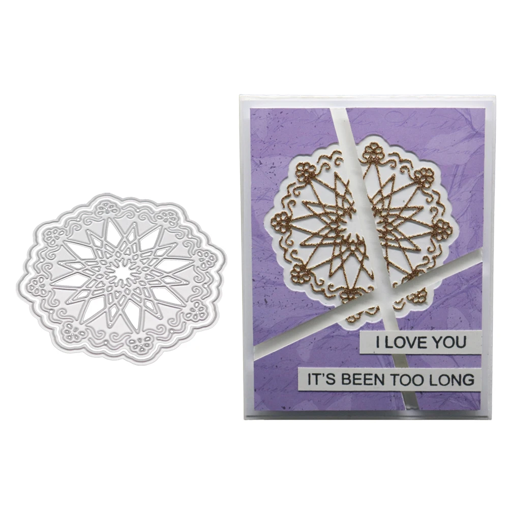

Creative Flower Metal Cutting Dies New Design Stencils For DIY Scrapbooking Paper Wedding Card Photo Album Embossing Craft 2019